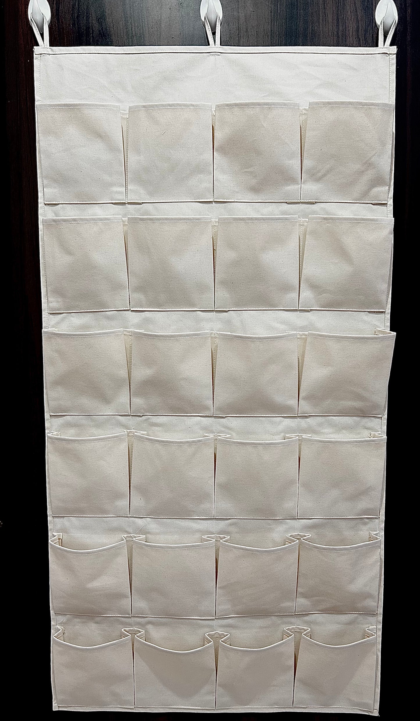 Cotton Canvas Wall Hanging Storage With 24 Pockets