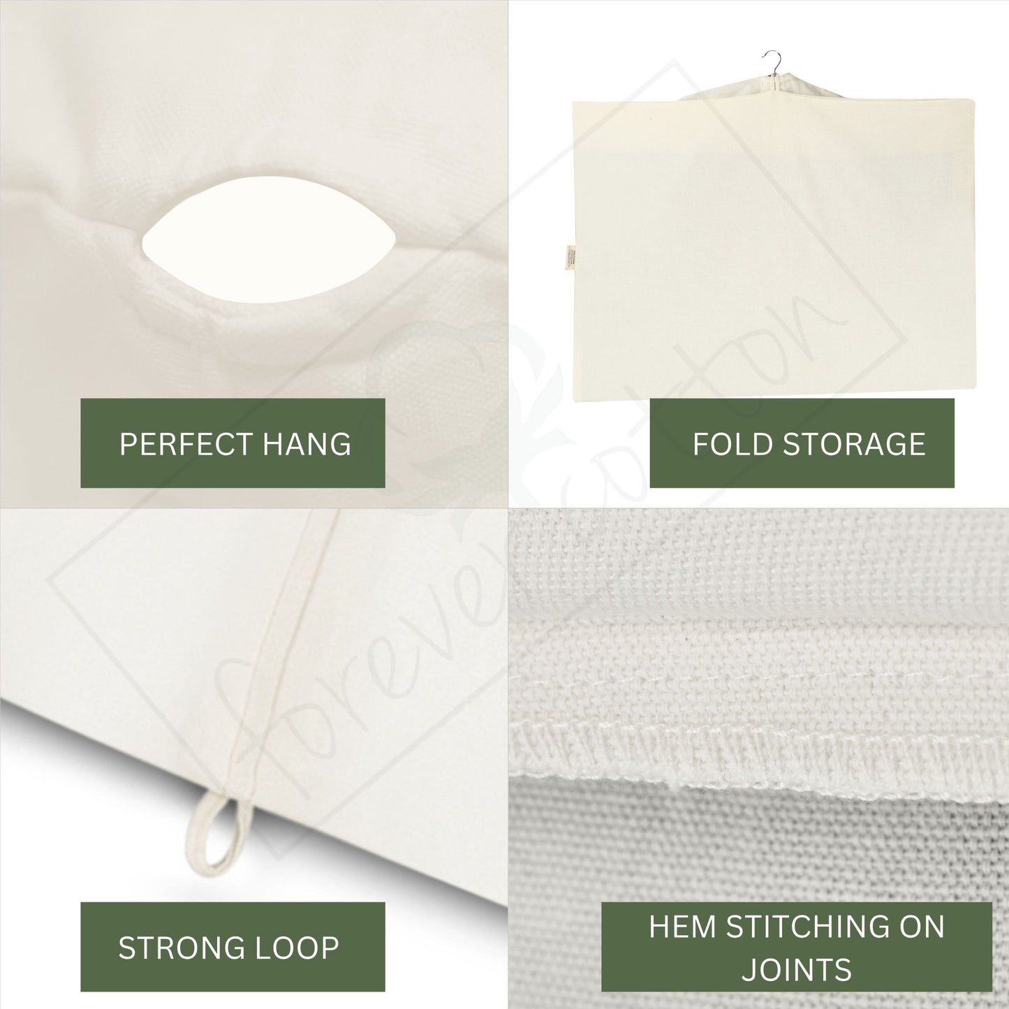 100% Cotton Canvas Suit Bag/Coat and Garment Cover