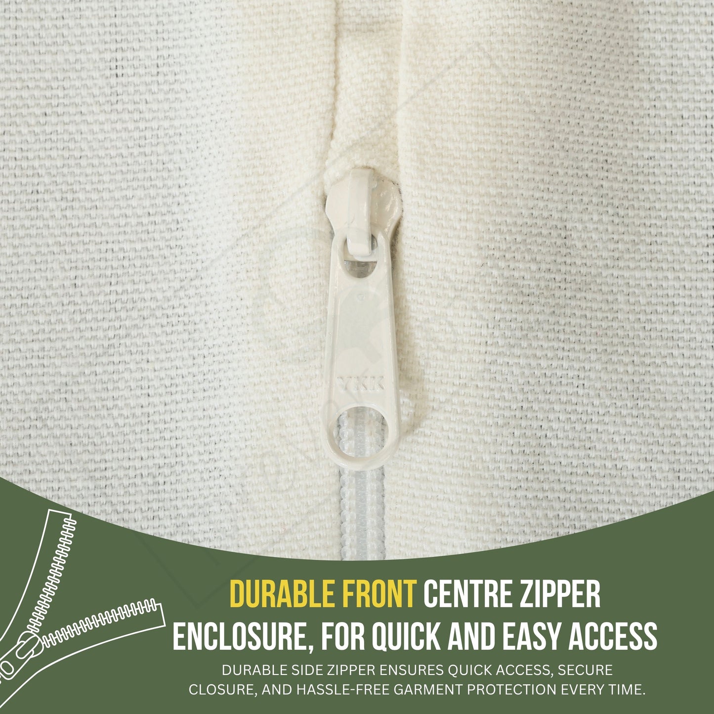 100% Cotton Canvas Suit Bag/Coat and Garment Cover