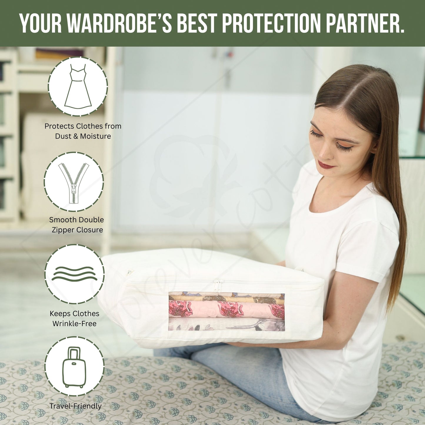 Garment/ Lehenga Covers with Net