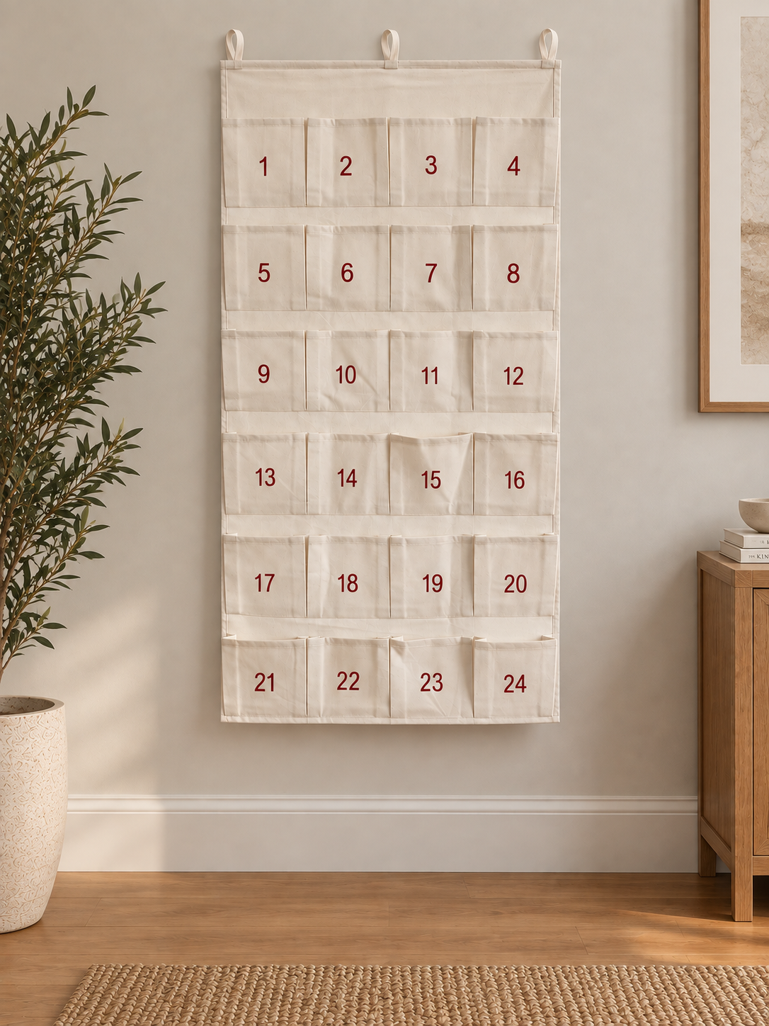 100% Cotton and Sustainable Christmas Advent Calendar