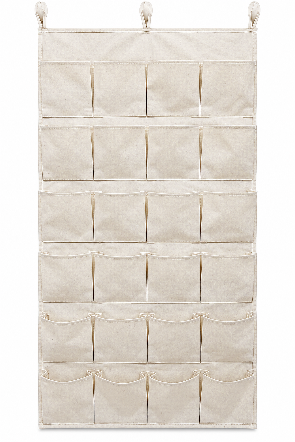 DIY Empty Christmas Advent Calendar | Cotton Canvas Wall Hanging Storage With 24 Pockets
