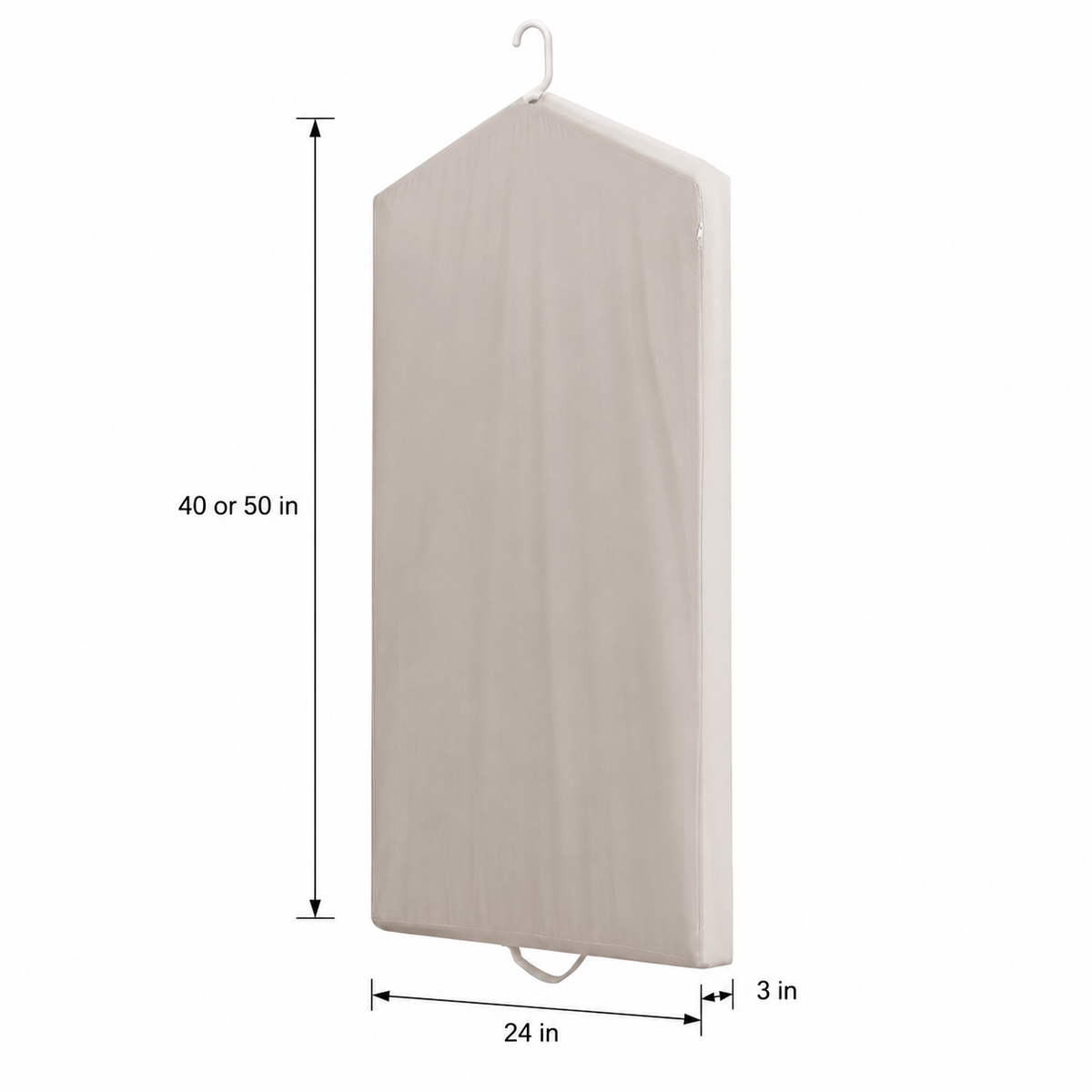 Forever Cotton's Luxury Unisex Canvas Garment Bag, for Suit and Coat Cover with 3-Inch Gusset, Breathable Clothing Storage Bag