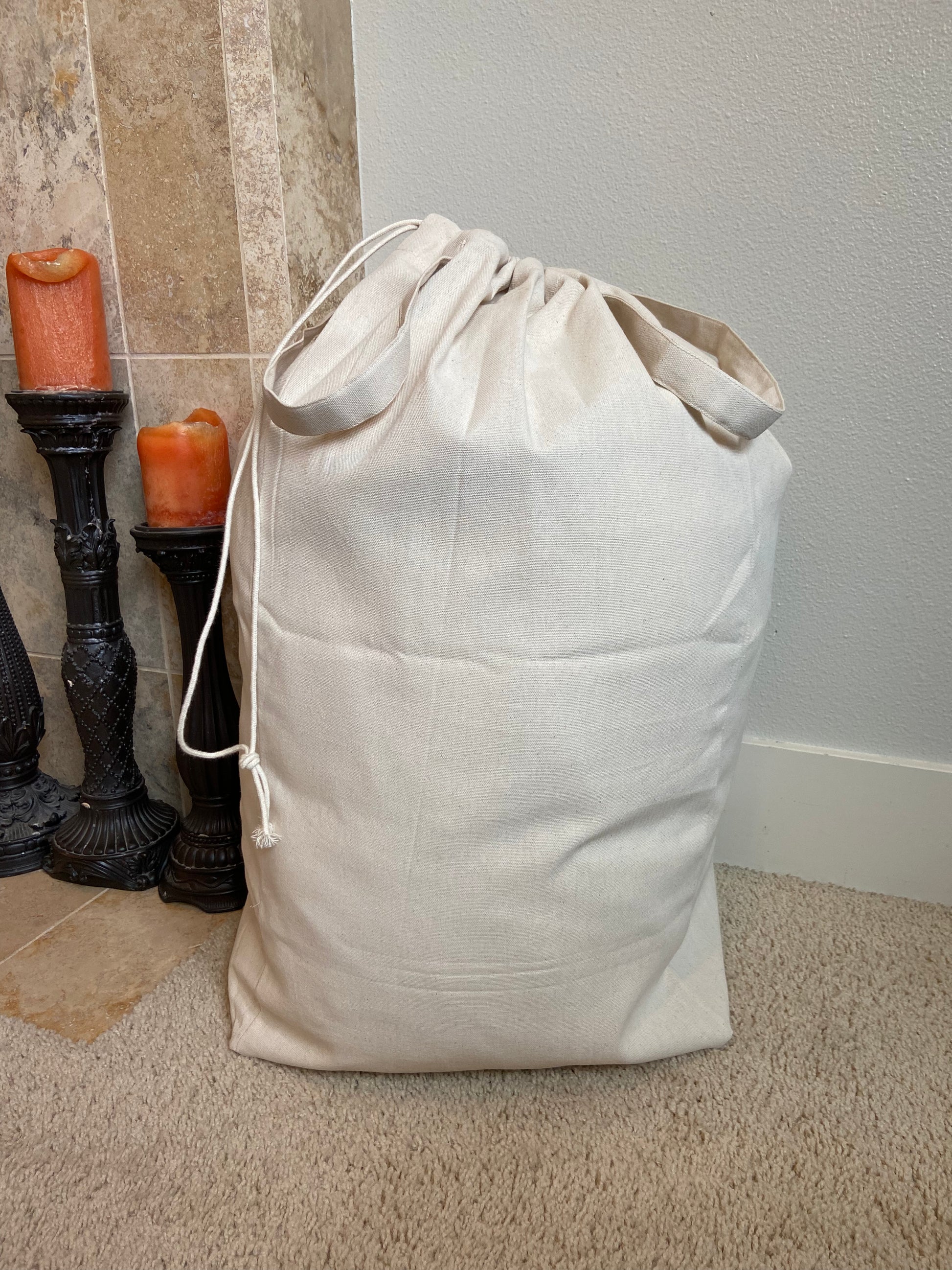 cotton laundry bag